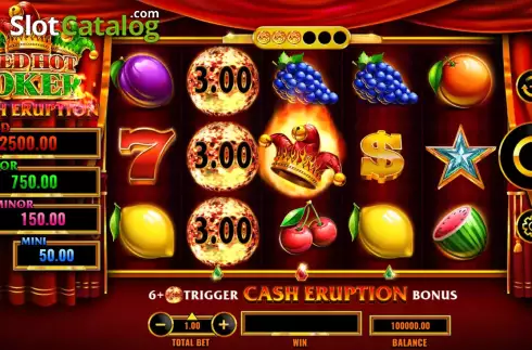 Οθόνη3. Cash Eruption Red Hot Joker Κουλοχέρης