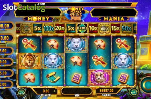 Οθόνη2. Money Mania Sphinx Fire Κουλοχέρης 