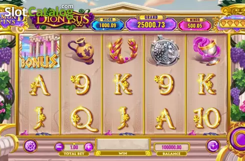 Οθόνη2. Diamond Spins Dionysus Κουλοχέρης 