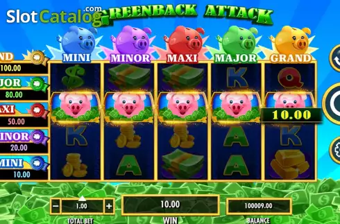 Οθόνη4. Greenback Attack Κουλοχέρης