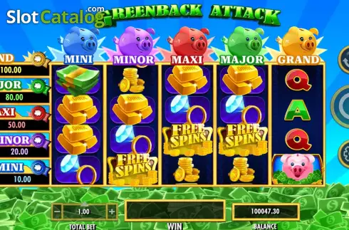 Οθόνη7. Greenback Attack Κουλοχέρης