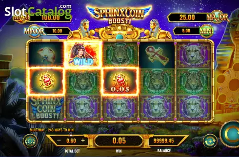 Οθόνη3. Sphinx Coin Boost Κουλοχέρης