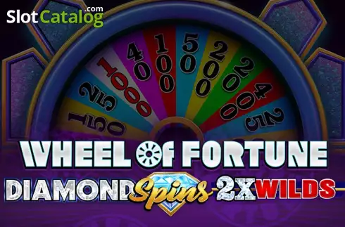 Wheel of Fortune Diamond Spins 2x Wilds Λογότυπο Wheel of Fortune Diamond Spins 2x Wilds Λογότυπο