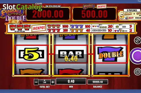 Οθόνη3. Pinball Double Gold Κουλοχέρης 