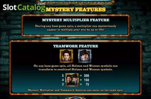Πίνακας πληρωμών 2. Sherlock Holmes The Hunt for Blackwood Slot Κουλοχέρης