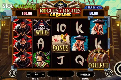 Οθόνη2. Rogues Riches Cashlink Κουλοχέρης