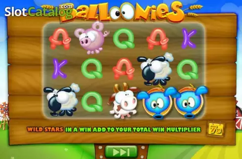 Οθόνη 1. Balloonies Farm Κουλοχέρης