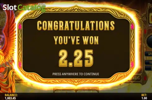 Οθόνη3. Phoenix Fortune (IGT) Κουλοχέρης
