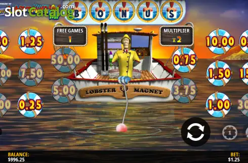 Οθόνη3. Lucky Larry's Lobstermania Tap Κουλοχέρης