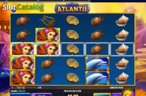 Οθόνη 2. King of Atlantis (IGT) Κουλοχέρης