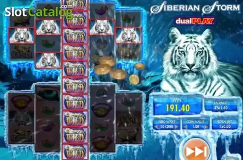 Οθόνη 1. Siberian Storm Dual Play Κουλοχέρης