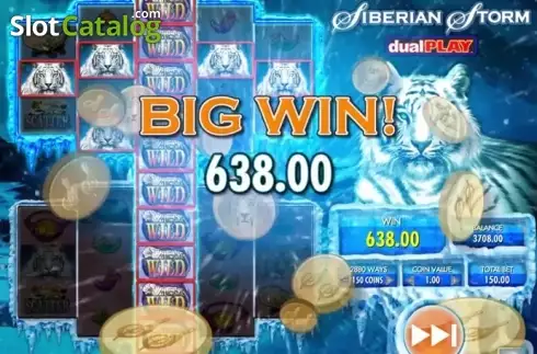 Οθόνη 2. Siberian Storm Dual Play Κουλοχέρης