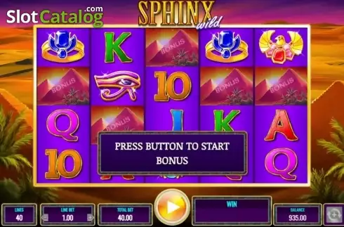 Οθόνη 3. Sphinx Wild Κουλοχέρης