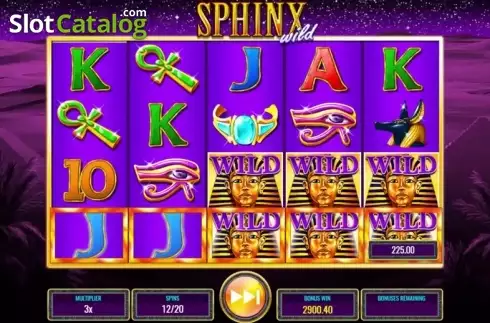 Οθόνη 5. Sphinx Wild Κουλοχέρης