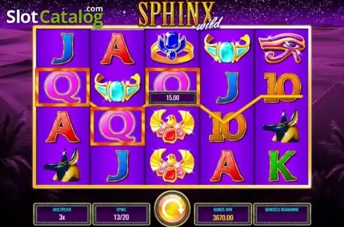 Οθόνη 6. Sphinx Wild Κουλοχέρης