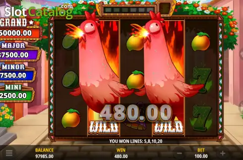 Οθόνη3. Cash Eruption Rey Picante Del Pollo Κουλοχέρης