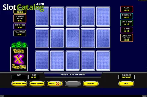 Οθόνη2. Super Times Pay Triple Play Poker Κουλοχέρης