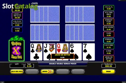 Οθόνη3. Super Times Pay Five Play Poker Κουλοχέρης