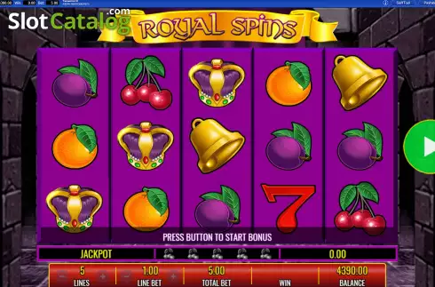 Οθόνη5. Royal Spins Κουλοχέρης 