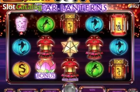 Οθόνη 1. Mega Jackpots Star Lanterns Κουλοχέρης