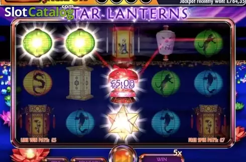 Οθόνη 4. Mega Jackpots Star Lanterns Κουλοχέρης
