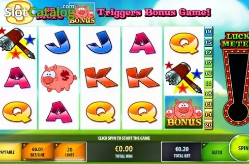 Οθόνη 1. Smash the Pig Κουλοχέρης