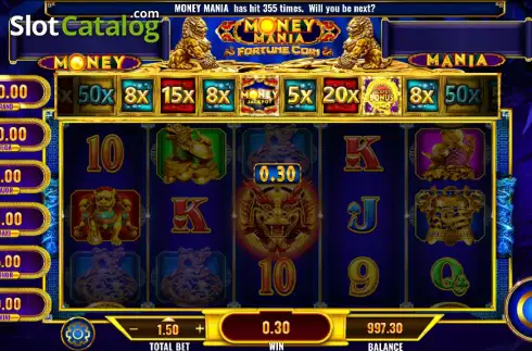 Οθόνη3. Money Mania Fortune Coin Κουλοχέρης