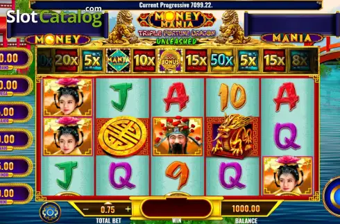 Οθόνη2. Money Mania Triple Fortune Dragon Unleashed Κουλοχέρης