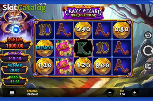 Οθόνη2. Crazy Wizard Warlock Wilds Κουλοχέρης