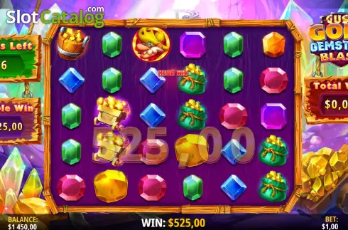 Οθόνη3. Gus's Gold Gemstone Blast Κουλοχέρης