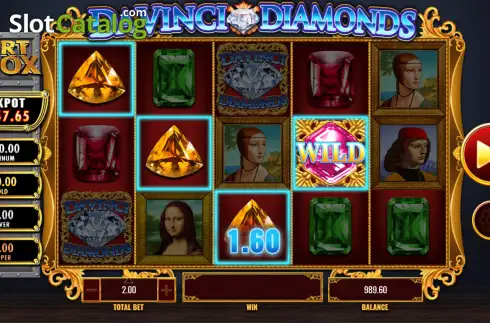 Οθόνη3. Fort Knox Da Vinci Diamonds Κουλοχέρης
