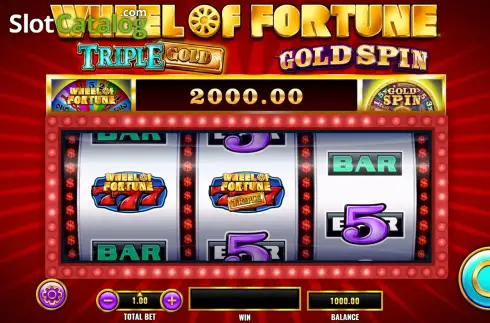 Οθόνη2. Wheel of Fortune Gold Spin Deluxe Triple Stars Κουλοχέρης