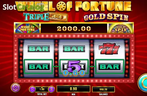 Οθόνη3. Wheel of Fortune Gold Spin Deluxe Triple Stars Κουλοχέρης