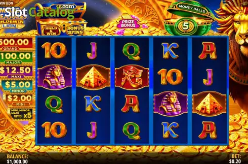 Οθόνη2. Magic Treasures Hold & Win Lion Κουλοχέρης 