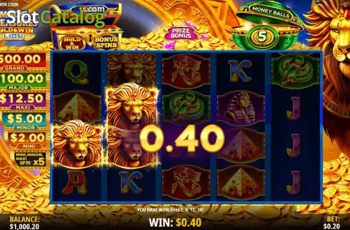 Οθόνη3. Magic Treasures Hold & Win Lion Κουλοχέρης 
