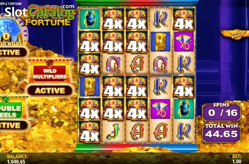 Οθόνη2. Cleopatra Triple Fortune Κουλοχέρης