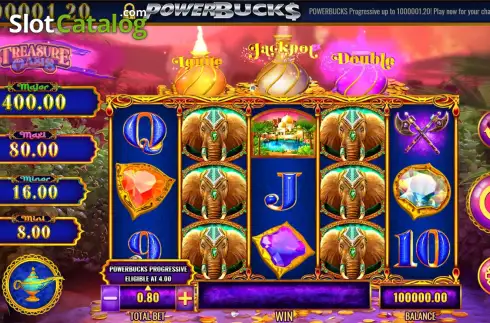 Οθόνη2. PowerBucks Mystery of the Lamp Treasure Oasis Κουλοχέρης 