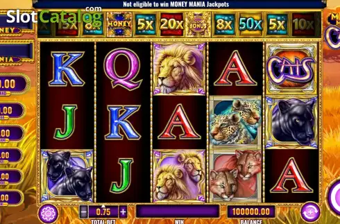 Οθόνη2. Money Mania Cats Κουλοχέρης
