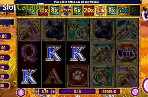 Οθόνη3. Money Mania Cats Κουλοχέρης