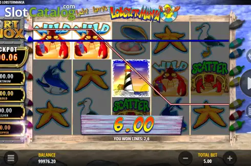Οθόνη3. Fort Knox Lucky Larry's Lobstermania Κουλοχέρης