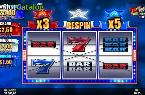 Οθόνη2. Red, White & Blue Tristar Κουλοχέρης 