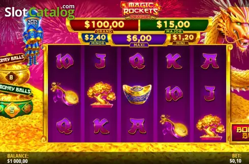 Οθόνη2. Magic Rockets Dragon Κουλοχέρης