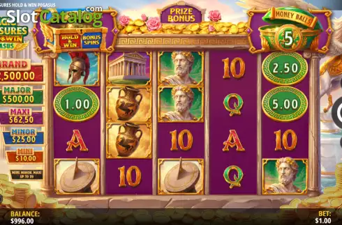 Οθόνη2. Magic Treasures Hold & Win Pegasus Κουλοχέρης 
