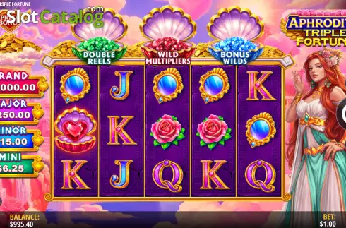 Οθόνη2. Aphrodite Triple Fortune Κουλοχέρης 