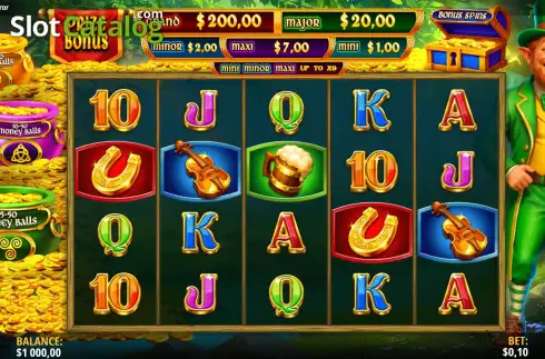 Οθόνη2. Magic Treasures Gold Enchanted Shamroc Κουλοχέρης