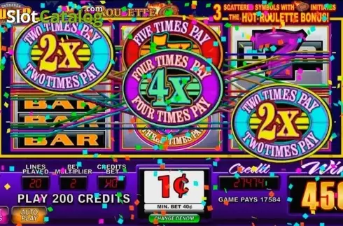 Νίκη. Hot Roulette - Super Times Pay Κουλοχέρης