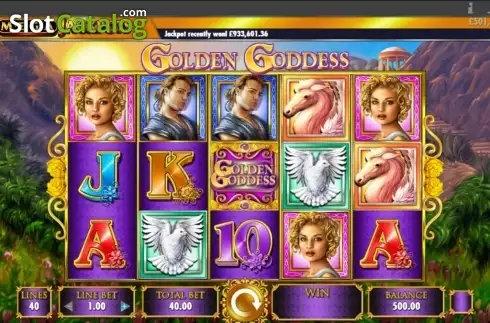 Οθόνη3. Golden Goddess Mega Jackpots Κουλοχέρης