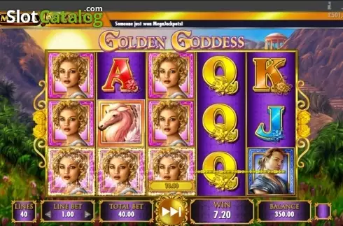 Οθόνη4. Golden Goddess Mega Jackpots Κουλοχέρης