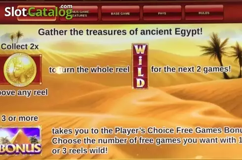 Οθόνη5. Golden Egypt (IGT) Κουλοχέρης