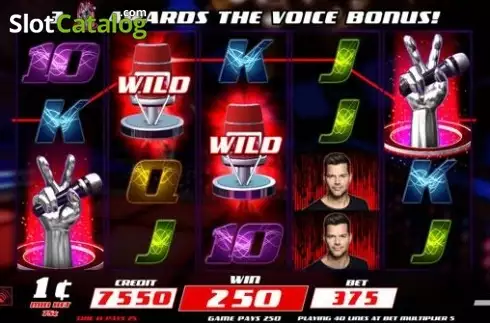 Οθόνη3. The Voice Video Slots Κουλοχέρης